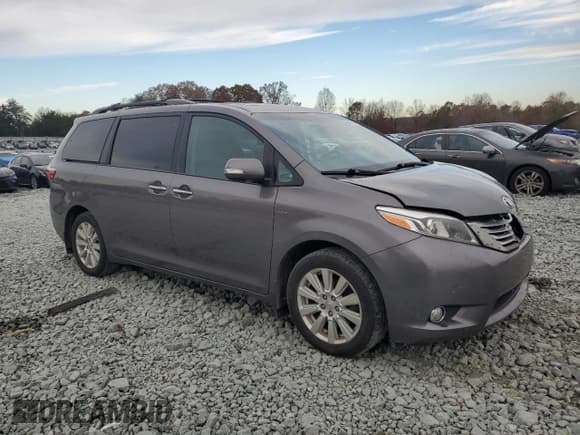 ✅ 2017 Toyota Sienna XLE • VIN: 5TDDZ3DC1HS170583 • Lot: 90476655. Listed on Copart with 170,084 mi. Free auction sales archive from the USA and detailed vehicle history report at DreamBid. Image 4.