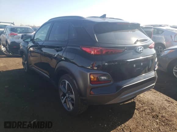 2019 Hyundai Kona Limited with VIN KM8K3CA5XKU220037, listed as a Copart auction lot 65771352 with 17,139 mi miles and . Bid and sale history available at DreamBid. Image 3.