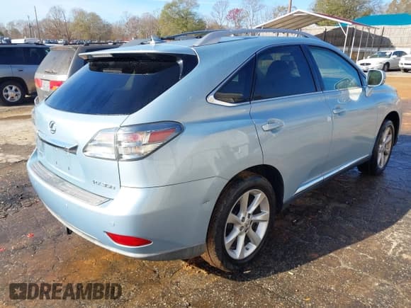✅ 2010 Lexus RX 350 • VIN: 2T2ZK1BA6AC020639 • Lot: 43800802. Listed on IAAI with 212,516 mi. Free auction sales archive from the USA and detailed vehicle history report at DreamBid. Image 4.