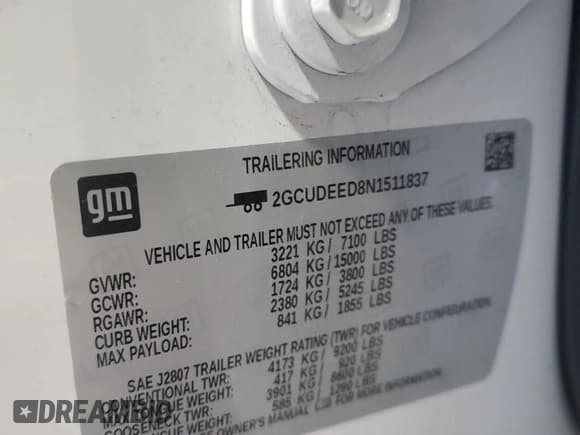 ✅ 2022 Chevrolet Silverado 1500 RST • VIN: 2GCUDEED8N1511837 • Лот: 59874325. Опубликован ранее на Copart с пробегом Не указан. Бесплатный доступ к архиву аукционных продаж из США и подробный отчёт об истории автомобиля на DreamBid. Изображение 12.