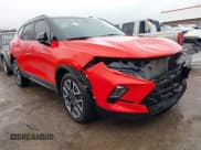 ✅ 2024 Chevrolet Blazer RS • VIN: 3GNKBERSXRS125413 • Lot: 41448149. Wystawiony na IAAI z przebiegiem 55 056 mil. Bezpłatny archiwum sprzedaży aukcyjnych z USA i szczegółowy raport historii pojazdu na DreamBid. Zdjęcie 1.