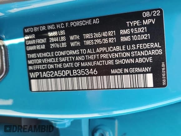 ✅ 2023 Porsche Macan S • VIN: WP1AG2A50PLB35346 • Lot: 43214635. Listed on Copart with 9,155 mi. Free auction sales archive from the USA and detailed vehicle history report at DreamBid. Image 14.