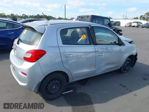 ✅ 2018 Mitsubishi Mirage ES • VIN: ML32A3HJ8JH012374 • Lot: 43629353. Wystawiony na IAAI z przebiegiem Nie podano. Bezpłatny archiwum sprzedaży aukcyjnych z USA i szczegółowy raport historii pojazdu na DreamBid. Zdjęcie 4.