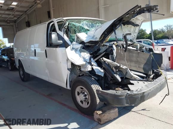 ✅ 2016 Chevrolet Express Cargo • VIN: 1GCZGHFG8G1288053 • Lot: 43574100. Listed on IAAI with 265,261 mi. Free auction sales archive from the USA and detailed vehicle history report at DreamBid. Image 1.