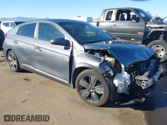 ✅ 2018 Hyundai Ioniq Limited • VIN: KMHC05LCXJU064259 • Lot: 43609318. Wystawiony na IAAI z przebiegiem 92 098 mil. Bezpłatny archiwum sprzedaży aukcyjnych z USA i szczegółowy raport historii pojazdu na DreamBid. Zdjęcie 1.