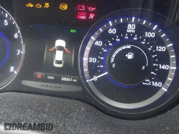 2014 Hyundai Azera Limited with VIN KMHFH4JG6EA361378, listed as a IAAI auction lot 41557210 with 58,561 mi miles and . Bid and sale history available at DreamBid. Image 15.