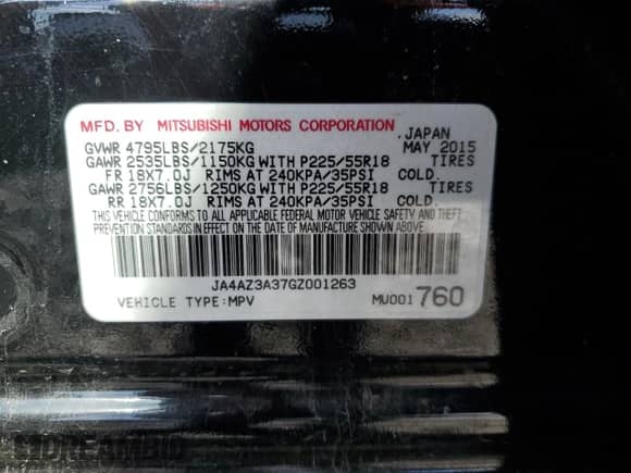 2016 Mitsubishi Outlander SE с VIN JA4AZ3A37GZ001263, выставлен на аукционе Copart как лот 82268645 с пробегом 56 308 миль миль и Списание • Salvage title. История ставок и продаж доступна на DreamBid. Изображение 13.