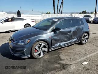 ✅ 2021 Volkswagen Golf GTI S • VIN: 3VW5T7AU0MM000765 • Lot: 90330535. Listed on Copart with 61,499 mi. Free auction sales archive from the USA and detailed vehicle history report at DreamBid. Image 1.
