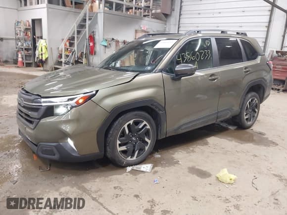 ✅ 2025 Subaru Forester Limited • VIN: JF2SLDRC7SH404245 • Лот: 43860233. Опубликован ранее на IAAI с пробегом 12 261 миль. Бесплатный доступ к архиву аукционных продаж из США и подробный отчёт об истории автомобиля на DreamBid. Изображение 2.