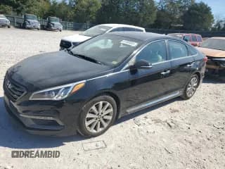 ✅ 2017 Hyundai Sonata Sport • VIN: 5NPE34AF8HH465499 • Лот: 81960655. Опубликован ранее на Copart с пробегом 97 359 миль. Бесплатный доступ к архиву аукционных продаж из США и подробный отчёт об истории автомобиля на DreamBid. Изображение 1.