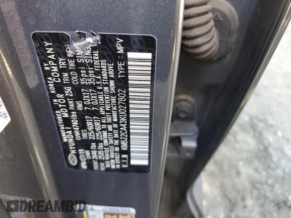 ✅ 2019 Hyundai Tucson SE • VIN: KM8J2CA43KU027802 • Лот: 82689135. Опубликован ранее на Copart с пробегом 63 736 миль. Бесплатный доступ к архиву аукционных продаж из США и подробный отчёт об истории автомобиля на DreamBid. Изображение 13.