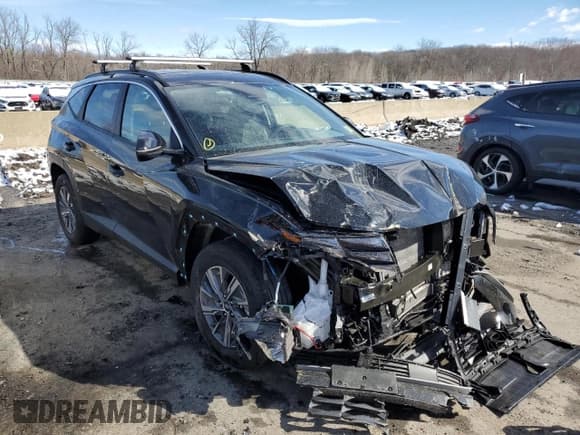 ✅ 2022 Hyundai Tucson Blue • VIN: KM8JBCA14NU072855 • Lot: 44791073. Wystawiony na Copart z przebiegiem 5 360 mil. Bezpłatny archiwum sprzedaży aukcyjnych z USA i szczegółowy raport historii pojazdu na DreamBid. Zdjęcie 4.