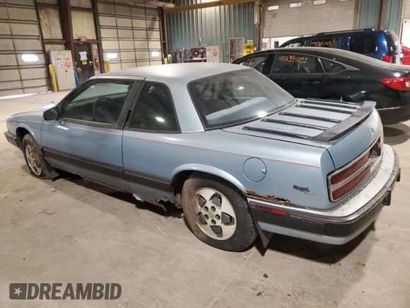 ✅ 1989 Buick Regal • VIN: 2G4WD14W0K1434117 • Lot: 81935534. Listed on Copart with 75,747 mi. Free auction sales archive from the USA and detailed vehicle history report at DreamBid. Image 2.