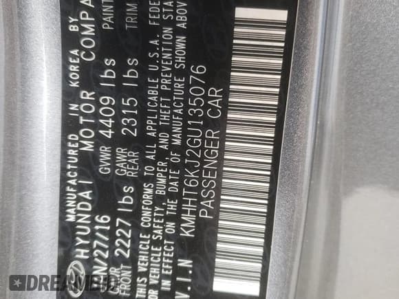 ✅ 2016 Hyundai Genesis Coupe 3.8L Base • VIN: KMHHT6KJ2GU135076 • Lot: 82278225. Wystawiony na Copart z przebiegiem 90 243 mil. Bezpłatny archiwum sprzedaży aukcyjnych z USA i szczegółowy raport historii pojazdu na DreamBid. Zdjęcie 13.