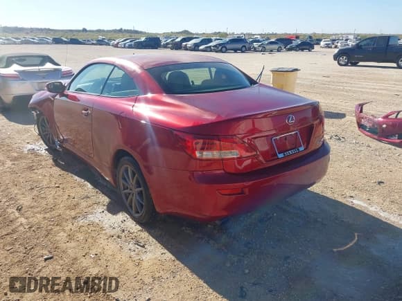 ✅ 2014 Lexus IS 250 C • VIN: JTHFF2C27E2530672 • Лот: 43684344. Опубликован ранее на IAAI с пробегом 91 999 миль. Бесплатный доступ к архиву аукционных продаж из США и подробный отчёт об истории автомобиля на DreamBid. Изображение 3.