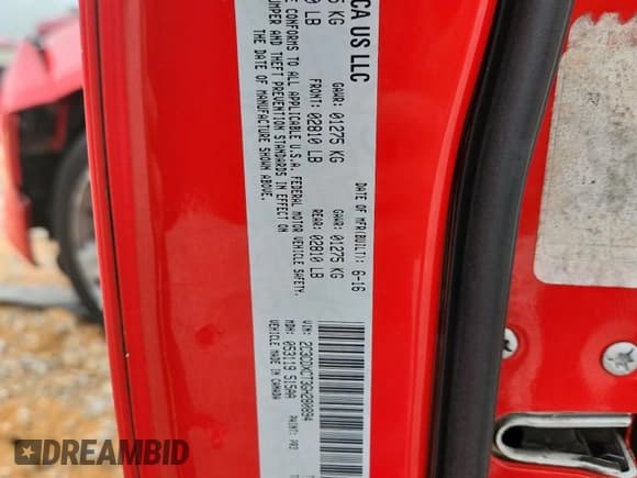 ✅ 2016 Dodge Charger R/T • VIN: 2C3CDXCT3GH280894 • Lot: 93367875. Listed on Copart with 198,611 mi. Free auction sales archive from the USA and detailed vehicle history report at DreamBid. Image 12.