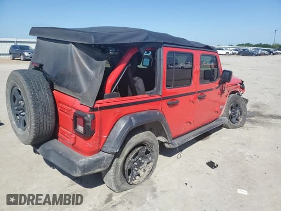 ✅ 2020 Jeep Wrangler Unlimited Sport • VIN: 1C4HJXDG6LW278287 • Lot: 54019895. Wystawiony na Copart z przebiegiem 60 156 mil. Bezpłatny archiwum sprzedaży aukcyjnych z USA i szczegółowy raport historii pojazdu na DreamBid. Zdjęcie 3.