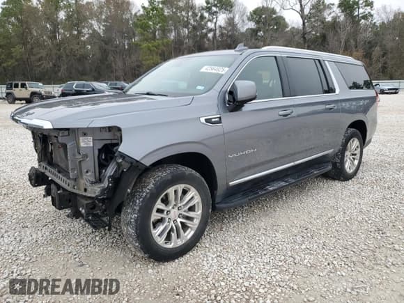 ✅ 2022 GMC Yukon XL SLT • VIN: 1GKS1GKD1NR166484 • Lot: 42564925. Listed on Copart with 45,294 mi. Free auction sales archive from the USA and detailed vehicle history report at DreamBid. Image 1.