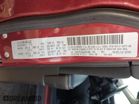 ✅ 2016 Jeep Cherokee Latitude • VIN: 1C4PJMCS2GW331492 • Lot: 41747216. Wystawiony na IAAI z przebiegiem 131 262 mil. Bezpłatny archiwum sprzedaży aukcyjnych z USA i szczegółowy raport historii pojazdu na DreamBid. Zdjęcie 9.