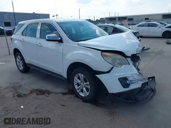 2013 Chevrolet Equinox LS with VIN 1GNALBEK1DZ107388, listed as a IAAI auction lot 43443652 with 188,349 mi miles and . Bid and sale history available at DreamBid. Image 1.