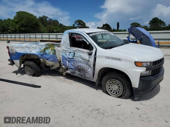 2022 Chevrolet Silverado 1500 Work Truck z VIN 3GCNWAED4NG125964, wystawiony jako Copart lot #66000584 z przebiegiem 84 000 mil mil oraz Nie do naprawy • Non repairable. Historia ofert i sprzedaży dostępna na DreamBid. Obrazek 4.