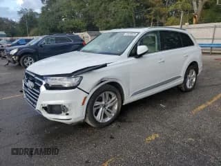 ✅ 2018 Audi Q7 Prestige • VIN: WA1VAAF70JD003448 • Лот: 91898925. Опубликован ранее на Copart с пробегом 76 778 миль. Бесплатный доступ к архиву аукционных продаж из США и подробный отчёт об истории автомобиля на DreamBid. Изображение 1.