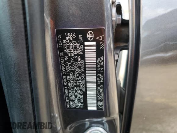 ✅ 2013 Toyota Prius Two • VIN: JTDKDTB34D1055508 • Лот: 86789695. Опубликован ранее на Copart с пробегом 123 340 миль. Бесплатный доступ к архиву аукционных продаж из США и подробный отчёт об истории автомобиля на DreamBid. Изображение 12.