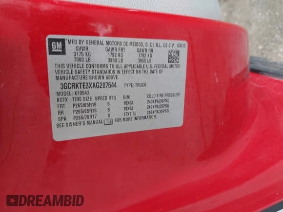 ✅ 2010 Chevrolet Silverado 1500 LTZ • VIN: 3GCRKTE3XAG207644 • Lot: 43536204. Wystawiony na IAAI z przebiegiem 161 149 mil. Bezpłatny archiwum sprzedaży aukcyjnych z USA i szczegółowy raport historii pojazdu na DreamBid. Zdjęcie 9.