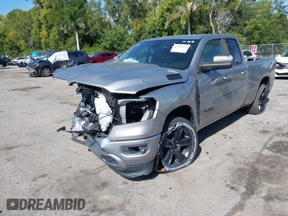 ✅ 2021 Ram 1500 Big Horn • VIN: 1C6RREBG3MN834462 • Lot: 43667076. Listed on IAAI with 10,417 mi. Free auction sales archive from the USA and detailed vehicle history report at DreamBid. Image 17.