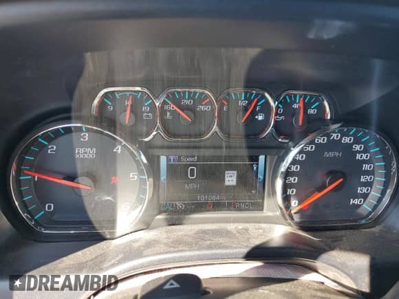 2017 Chevrolet Silverado 1500 LTZ with VIN 3GCUKSEC8HG410367, listed as a Copart auction lot 82293355 with 101,084 mi miles and Salvage title. Bid and sale history available at DreamBid. Image 9.