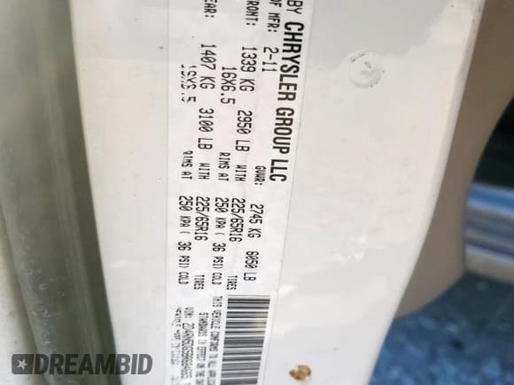 ✅ 2011 Dodge Grand Caravan Crew • VIN: 2D4RN5DG5BR684665 • Lot: 90868185. Wystawiony na Copart z przebiegiem 195 342 mil. Bezpłatny archiwum sprzedaży aukcyjnych z USA i szczegółowy raport historii pojazdu na DreamBid. Zdjęcie 13.