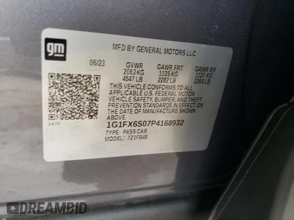 ✅ 2023 Chevrolet Bolt EV 2LT • VIN: 1G1FX6S07P4168932 • Lot: 54790844. Wystawiony na Copart z przebiegiem 667 mil. Bezpłatny archiwum sprzedaży aukcyjnych z USA i szczegółowy raport historii pojazdu na DreamBid. Zdjęcie 14.