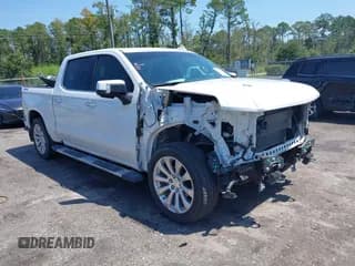 ✅ 2021 Chevrolet Silverado 1500 High Country • VIN: 1GCUYHEL5MZ241422 • Lot: 43088986. Listed on IAAI with 105,138 mi. Free auction sales archive from the USA and detailed vehicle history report at DreamBid. Image 1.
