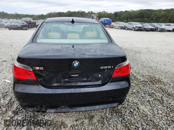 ✅ 2007 BMW 5 Series 525i • VIN: WBANE53517CY05104 • Lot: 86139515. Listed on Copart with Not provided. Free auction sales archive from the USA and detailed vehicle history report at DreamBid. Image 6.