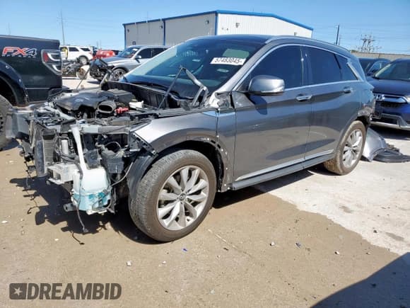 ✅ 2021 Infiniti QX50 Luxe • VIN: 3PCAJ5BA8MF115554 • Lot: 57483045. Wystawiony na Copart z przebiegiem 56 375 mil. Bezpłatny archiwum sprzedaży aukcyjnych z USA i szczegółowy raport historii pojazdu na DreamBid. Zdjęcie 1.