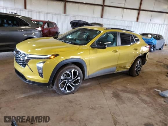 2024 Chevrolet Trax 2RS with VIN KL77LJE21RC078236, listed as a Copart auction lot 83780055 with 33,829 mi miles and Salvage title. Bid and sale history available at DreamBid. Image 1.