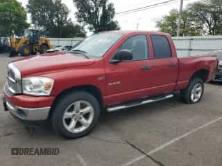 2008 Dodge 1500 SLT с VIN 1D7HU18228S556996, выставлен на аукционе Copart как лот 72511324 с пробегом 107 655 миль миль и Списание • Salvage title. История ставок и продаж доступна на DreamBid. Изображение 1.
