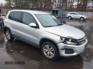 ✅ 2014 Volkswagen Tiguan S • VIN: WVGAV3AX8EW528954 • Lot: 43804941. Listed on IAAI with 134,665 mi. Free auction sales archive from the USA and detailed vehicle history report at DreamBid. Image 1.