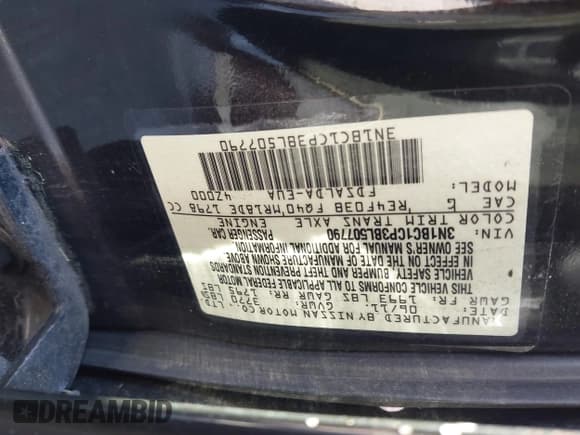 ✅ 2011 Nissan Versa S • VIN: 3N1BC1CP3BL507790 • Lot: 43601350. Wystawiony na IAAI z przebiegiem 147 480 mil. Bezpłatny archiwum sprzedaży aukcyjnych z USA i szczegółowy raport historii pojazdu na DreamBid. Zdjęcie 9.