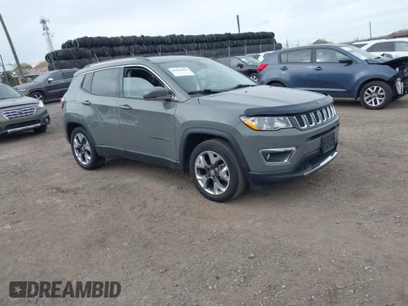 ✅ 2021 Jeep Compass Limited • VIN: 3C4NJCCB0MT522427 • Lot: 43555529. Listed on IAAI with 71,722 mi. Free auction sales archive from the USA and detailed vehicle history report at DreamBid. Image 1.