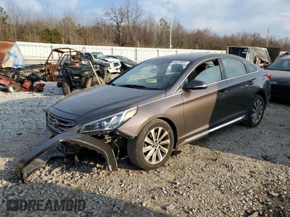 ✅ 2017 Hyundai Sonata Sport • VIN: 5NPE34AF4HH451292 • Лот: 40229593. Опубликован ранее на Copart с пробегом 152 859 миль. Бесплатный доступ к архиву аукционных продаж из США и подробный отчёт об истории автомобиля на DreamBid. Изображение 1.