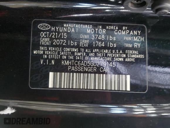 ✅ 2016 Hyundai Veloster • VIN: KMHTC6AD5GU279145 • Lot: 44399945. Wystawiony na Copart z przebiegiem 76 550 mil. Bezpłatny archiwum sprzedaży aukcyjnych z USA i szczegółowy raport historii pojazdu na DreamBid. Zdjęcie 12.