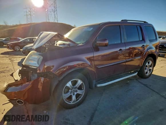 ✅ 2012 Honda Pilot EX-L • VIN: 5FNYF3H63CB015884 • Lot: 94309285. Listed on Copart with 194,229 mi. Free auction sales archive from the USA and detailed vehicle history report at DreamBid. Image 1.