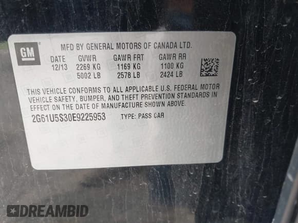 ✅ 2014 Cadillac XTS Livery • VIN: 2G61U5S30E9225953 • Лот: 42411043. Опубликован ранее на IAAI с пробегом 159 129 миль. Бесплатный доступ к архиву аукционных продаж из США и подробный отчёт об истории автомобиля на DreamBid. Изображение 9.