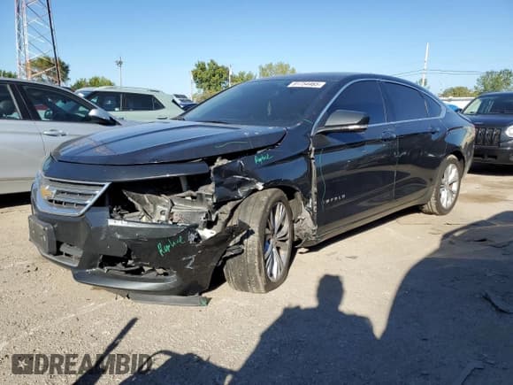 ✅ 2015 Chevrolet Impala LT • VIN: 2G1115SLXF9255574 • Lot: 81754465. Listed on Copart with 157,649 mi. Free auction sales archive from the USA and detailed vehicle history report at DreamBid. Image 1.
