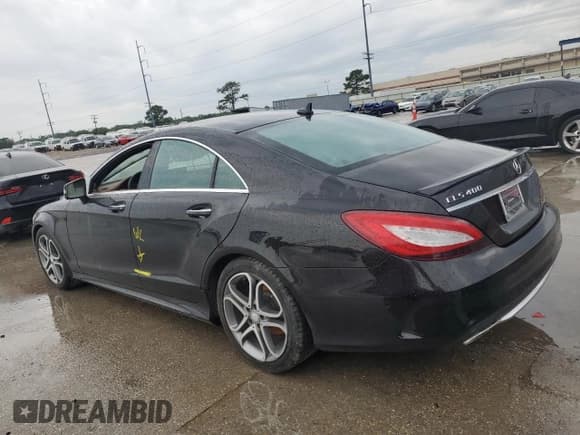 ✅ 2015 Mercedes-Benz CLS 400 • VIN: WDDLJ6FB1FA140833 • Lot: 55797405. Listed on Copart with Not provided. Free auction sales archive from the USA and detailed vehicle history report at DreamBid. Image 2.