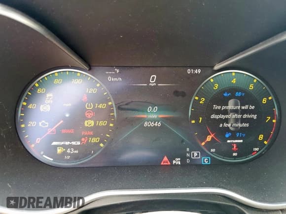 ✅ 2020 Mercedes-Benz C 43 AMG • VIN: 55SWF6EB8LU322928 • Лот: 67448835. Опубликован ранее на Copart с пробегом 80 646 миль. Бесплатный доступ к архиву аукционных продаж из США и подробный отчёт об истории автомобиля на DreamBid. Изображение 9.