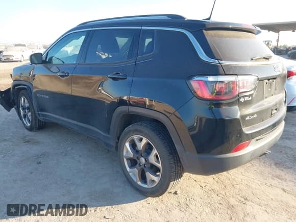 ✅ 2020 Jeep Compass Limited • VIN: 3C4NJDCB7LT142313 • Lot: 43238847. Listed on IAAI with 52,440 mi. Free auction sales archive from the USA and detailed vehicle history report at DreamBid. Image 3.