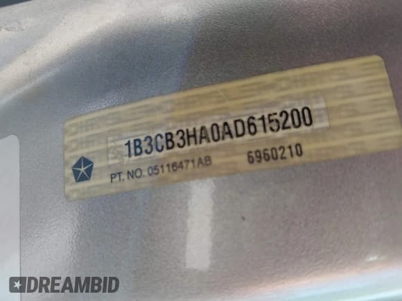 ✅ 2010 Dodge Caliber Mainstreet • VIN: 1B3CB3HA0AD615200 • Лот: 41745647. Опубликован ранее на IAAI с пробегом 130 781 миль. Бесплатный доступ к архиву аукционных продаж из США и подробный отчёт об истории автомобиля на DreamBid. Изображение 9.