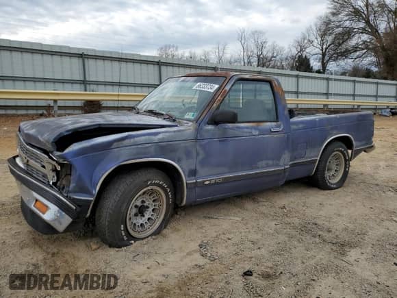 1991 Chevrolet S-10 X96 с VIN 1GCCS14R0M2245879, выставлен на аукционе Copart как лот 86333734 с пробегом 219 263 миль миль и Списание • Salvage title. История ставок и продаж доступна на DreamBid. Изображение 1.